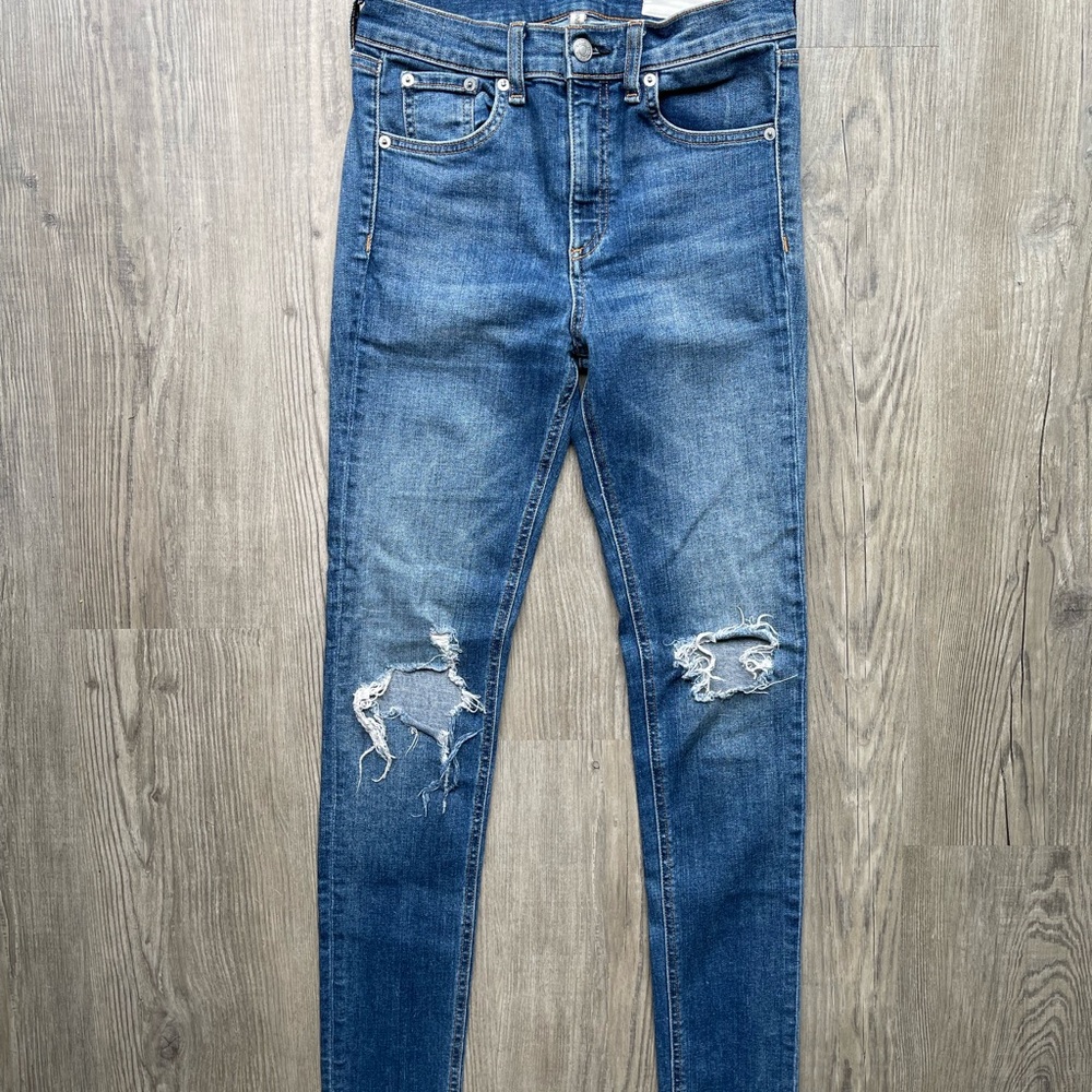 Rag & Bone High Rise Skinny Jeans, Size 26